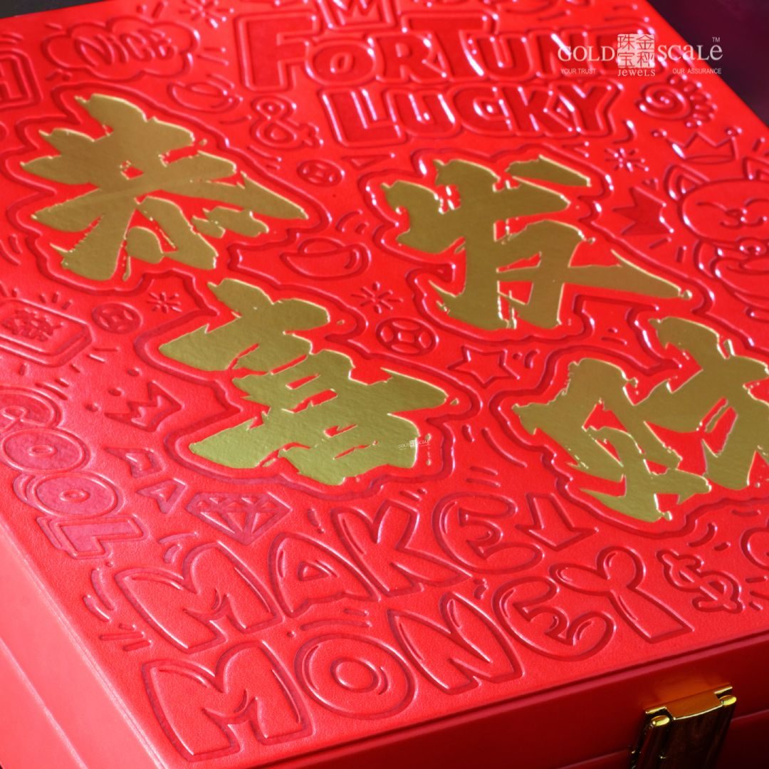 ZOR153-999 Gold 1g 八方来财摆件 Ornament with Gift Box-3